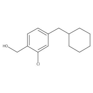 2-Chloro-4-(cyclohexylmethyl)benzenemethanol结构式