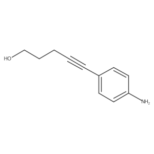 5-(4-Aminophenyl)pent-4-yn-1-ol Structure
