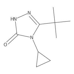 3-tert-butyl-4-cyclopropyl-4,5-dihydro-1H-1,2,4-triazol-5-one Structure