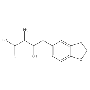 2-Amino-4-(2,3-dihydro-1-benzofuran-5-yl)-3-hydroxybutanoic acid结构式