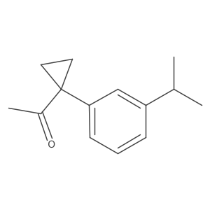 1-{1-[3-(Propan-2-yl)phenyl]cyclopropyl}ethan-1-one结构式