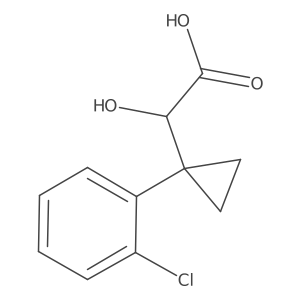 2-[1-(2-Chlorophenyl)cyclopropyl]-2-hydroxyacetic acid结构式