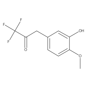 1,1,1-Trifluoro-3-(3-hydroxy-4-methoxyphenyl)propan-2-one结构式