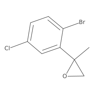 2-(2-Bromo-5-chlorophenyl)-2-methyloxirane Structure