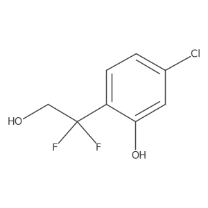 5-Chloro-2-(1,1-difluoro-2-hydroxyethyl)phenol Structure