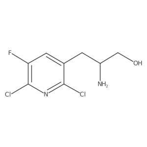 2-Amino-3-(2,6-dichloro-5-fluoropyridin-3-yl)propan-1-ol Structure