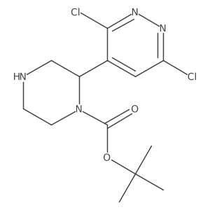 Tert-butyl 2-(3,6-dichloropyridazin-4-yl)piperazine-1-carboxylate Structure
