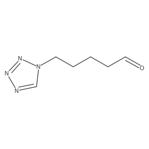 5-(1H-1,2,3,4-tetrazol-1-yl)pentanal结构式