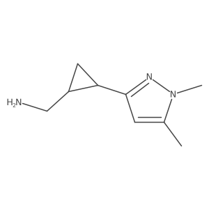 [2-(1,5-dimethyl-1H-pyrazol-3-yl)cyclopropyl]methanamine Structure