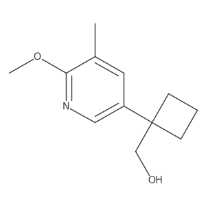 [1-(6-Methoxy-5-methylpyridin-3-yl)cyclobutyl]methanol Structure