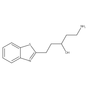 1-Amino-5-(1,3-benzothiazol-2-yl)pentan-3-ol结构式