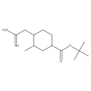 Tert-butyl 4-(carbamimidoylmethyl)-3-methylpiperidine-1-carboxylate Structure
