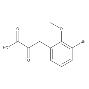 3-(3-Bromo-2-methoxyphenyl)-2-oxopropanoic acid Structure