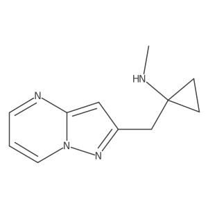 N-methyl-1-({pyrazolo[1,5-a]pyrimidin-2-yl}methyl)cyclopropan-1-amine结构式