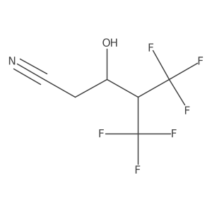 5,5,5-Trifluoro-3-hydroxy-4-(trifluoromethyl)pentanenitrile结构式