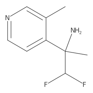 1,1-Difluoro-2-(3-methylpyridin-4-yl)propan-2-amine结构式