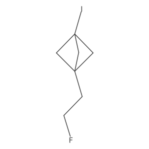 1-(2-Fluoroethyl)-3-iodobicyclo[1.1.1]pentane结构式
