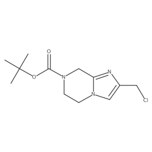 tert-butyl 2-(chloromethyl)-6,8-dihydro-5H-imidazo[1,2-a]pyrazine-7-carboxylate Structure