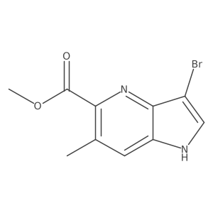 Methyl 3-bromo-6-methyl-1H-pyrrolo[3,2-b]pyridine-5-carboxylate Structure