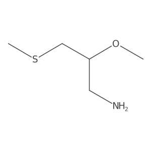 2-Methoxy-3-(methylsulfanyl)propan-1-amine结构式