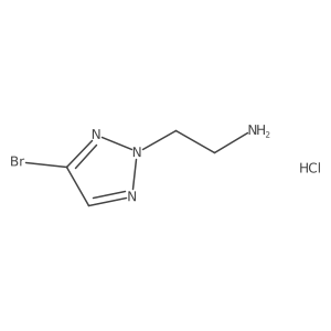 2-(4-Bromotriazol-2-yl)ethanamine;hydrochloride Structure