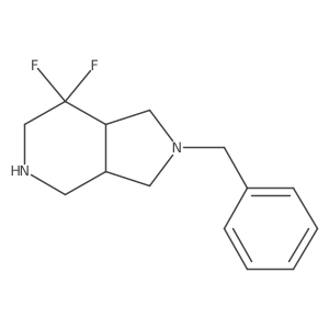 (3aR,7aR)-2-Benzyl-7,7-difluorooctahydro-1H-pyrrolo[3,4-c]pyridine Structure