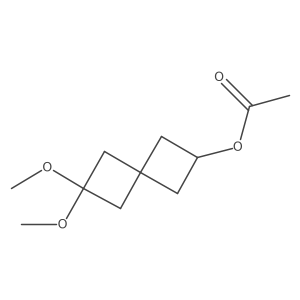 6,6-Dimethoxyspiro[3.3]heptan-2-yl acetate结构式