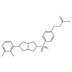 2-(4-{[5-(5,6-Dimethylpyrimidin-4-yl)-octahydropyrrolo[3,4-c]pyrrol-2-yl]sulfonyl}phenoxy)acetamide Structure