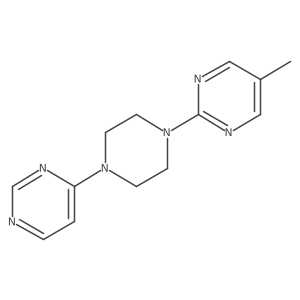 5-Methyl-2-[4-(pyrimidin-4-yl)piperazin-1-yl]pyrimidine结构式