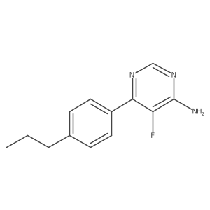 5-Fluoro-6-(4-propylphenyl)pyrimidin-4-amine Structure