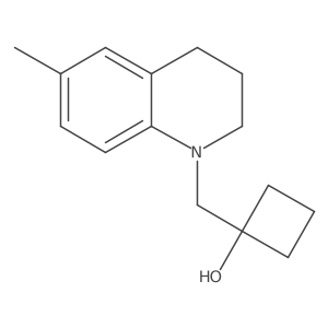 1-[(6-Methyl-1,2,3,4-tetrahydroquinolin-1-yl)methyl]cyclobutan-1-ol Structure