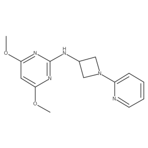 4,6-dimethoxy-N-[1-(pyridin-2-yl)azetidin-3-yl]pyrimidin-2-amine Structure
