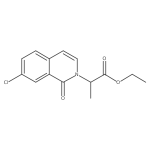 CCOC(=O)C(C)n1ccc2ccc(Cl)cc2c1=O结构式