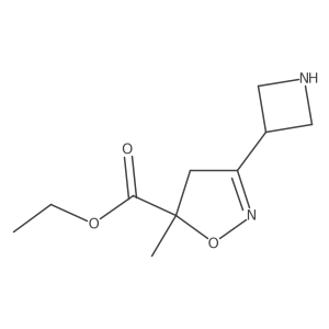 Ethyl 3-(azetidin-3-yl)-5-methyl-4,5-dihydro-1,2-oxazole-5-carboxylate Structure