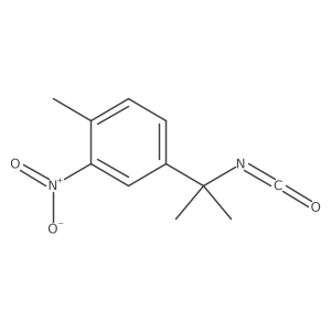 4-(2-Isocyanatopropan-2-yl)-1-methyl-2-nitrobenzene结构式