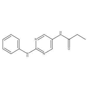 N-[2-(Phenylamino)-5-pyrimidinyl]propanamide结构式