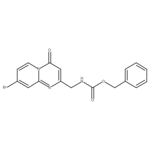 benzyl N-({8-bromo-4-oxo-4H-pyrido[1,2-a]pyrimidin-2-yl}methyl)carbamate Structure
