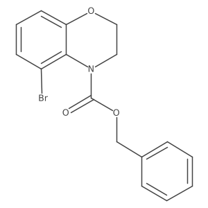 Benzyl 5-bromo-2H-benzo[b][1,4]oxazine-4(3H)-carboxylate结构式