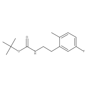 tert-butyl N-[2-(5-fluoro-2-methylphenyl)ethyl]carbamate Structure