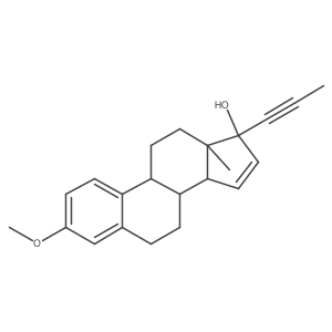 (8R,9S,13S,14S,17S)-3-methoxy-13-methyl-17-prop-1-ynyl-7,8,9,11,12,14-hexahydro-6H-cyclopenta[a]phenanthren-17-ol Structure