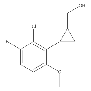 (2-(2-Chloro-3-fluoro-6-methoxyphenyl)cyclopropyl)methanol Structure