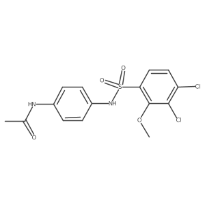 N-[4-(3,4-dichloro-2-methoxybenzenesulfonamido)phenyl]acetamide Structure