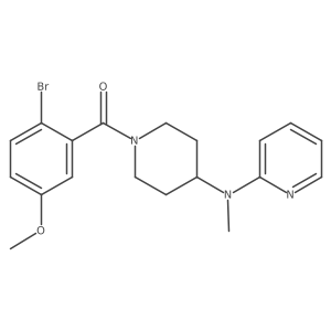 N-[1-(2-bromo-5-methoxybenzoyl)piperidin-4-yl]-N-methylpyridin-2-amine Structure