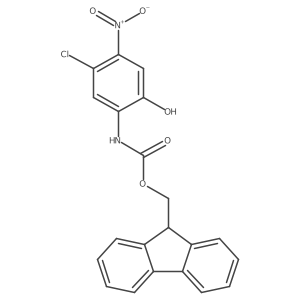 (9H-fluoren-9-yl)methyl N-(5-chloro-2-hydroxy-4-nitrophenyl)carbamate Structure