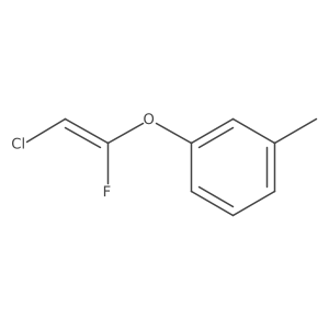 Benzene, 1-[(2-chloro-1-fluoroethenyl)oxy]-3-methyl- Structure