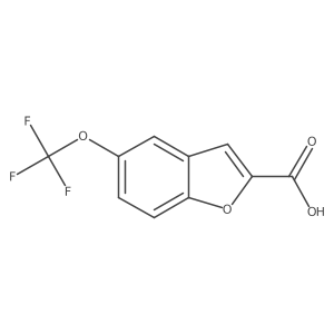 5-(Trifluoromethoxy)benzofuran-2-carboxylic acid结构式