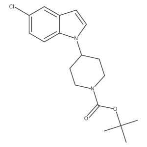 tert-butyl 4-(5-chloro-1H-indol-1-yl)piperidine-1-carboxylate Structure
