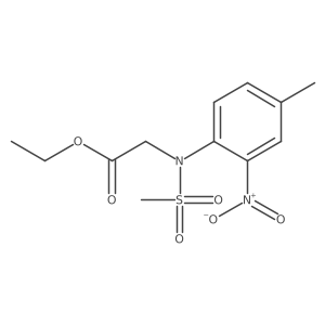 Ethyl 2-[N-(4-methyl-2-nitrophenyl)methanesulfonamido]acetate结构式