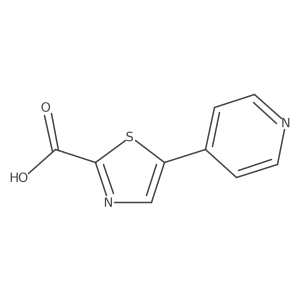5-(4-Pyridinyl)-2-thiazolecarboxylic acid Structure