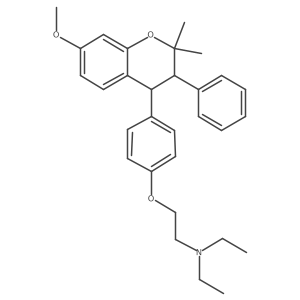 Des(pyrrolidinyl)diethylamino ormeloxifene Structure